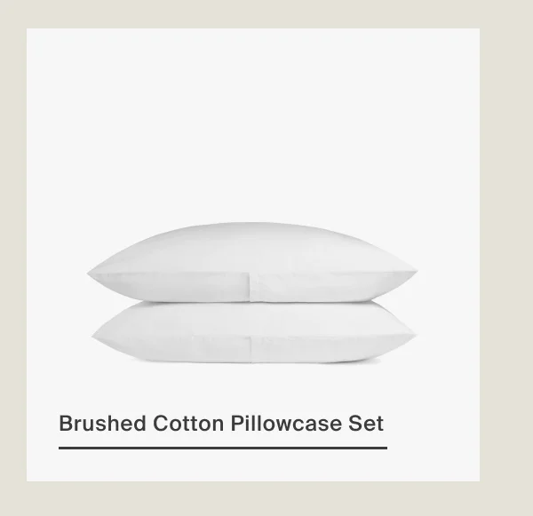 Brushed Cotton Pillowcase Set