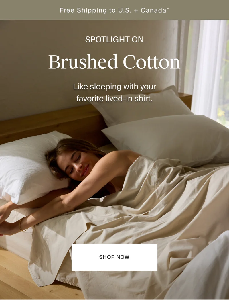 Shop Brushed Cotton Bedding