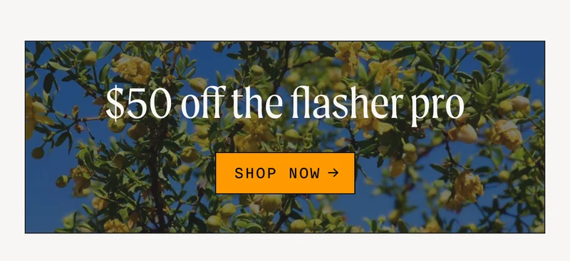 To celebrate the first day of spring, we're making it easier than ever to start flashing.
