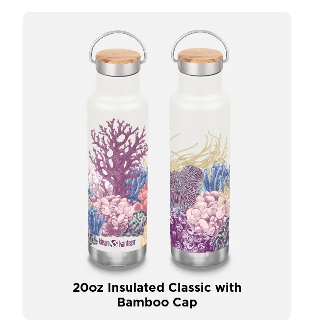 20oz Insulated Water Bottle - Ocean Day Graphics