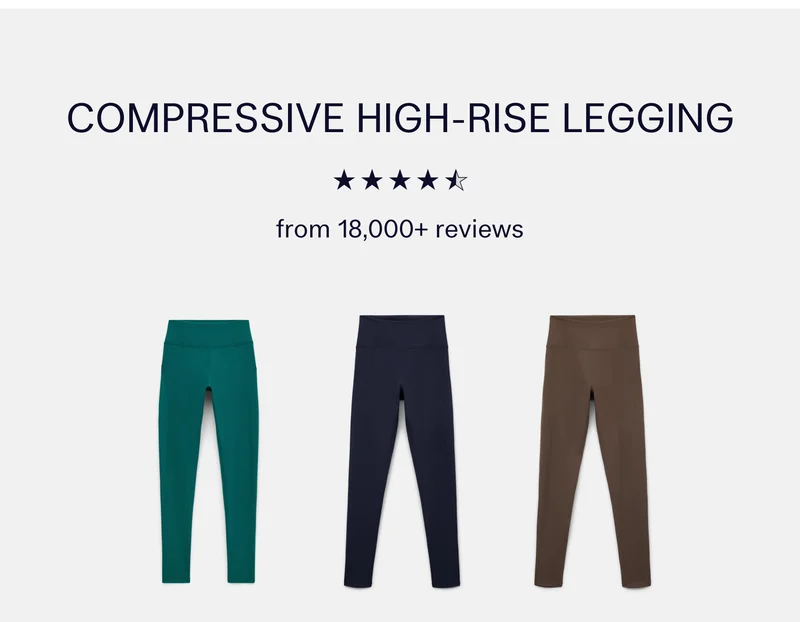 COMPRESSIVE HIGH-RISE LEGGING ✯✯✯✯✯ from 18,000+ reviews