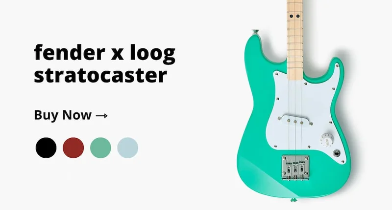 fender x loog stratocaster electric guitar