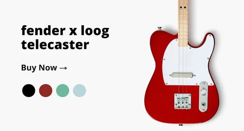 fender x loog telecaster electric guitar