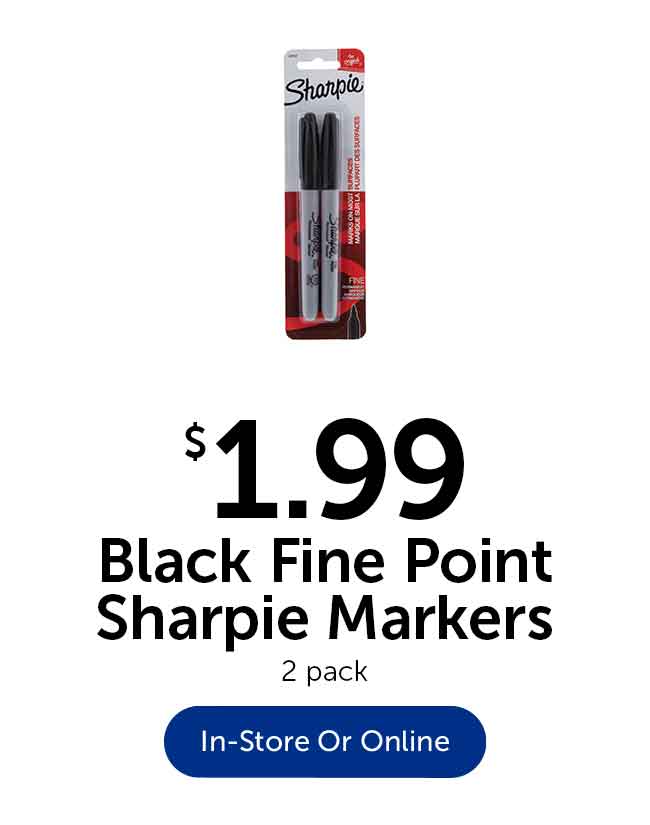 Black Sharpie Markers