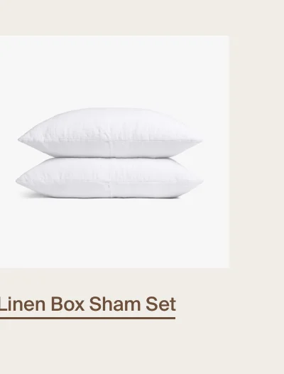 Shop Linen Box Sham Set