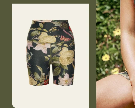 Botanical Garden SoftMark Keep Pace Biker Short