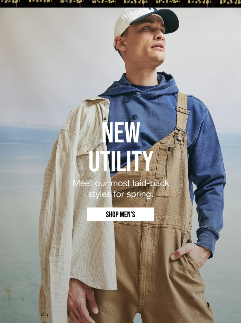 NEW UTILITY | Meet our most laid-back styles for spring. | SHOP MEN'S