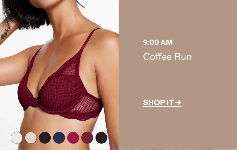 Signature All You Bra - Coffee Run