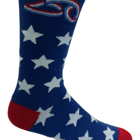 USA 250 Crew Socks Blue / Large John's Crazy Socks