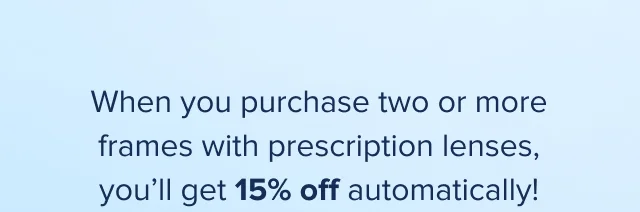 get 15% off automatically
