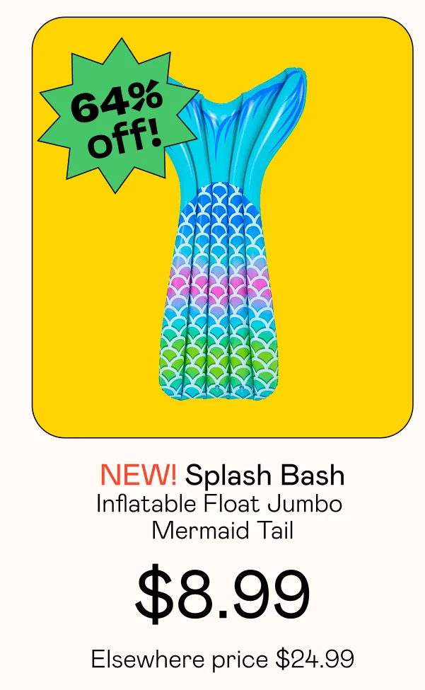Inflatable Float Jumbo Mermaid Tail