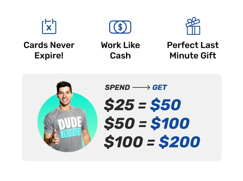 $25=$50, $50=100,$100=$200