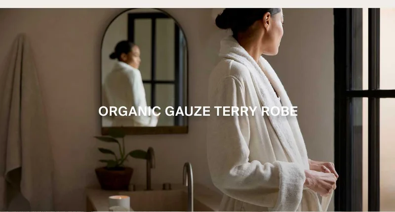 Shop Organic Gauze Terry Robe