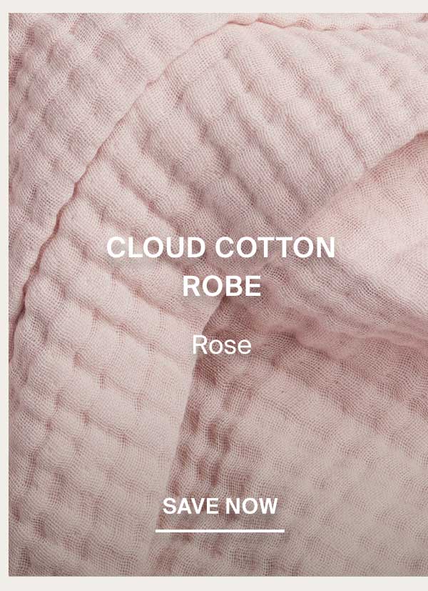 Shop Cloud Cotton Robe in Rose