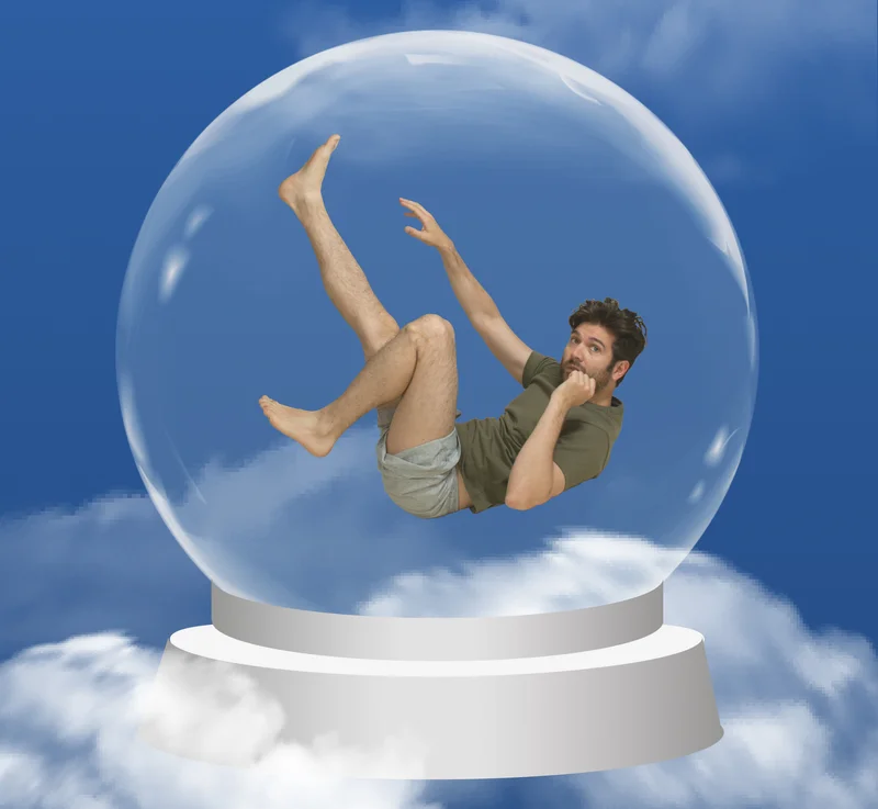 MAN IN BUBBLE