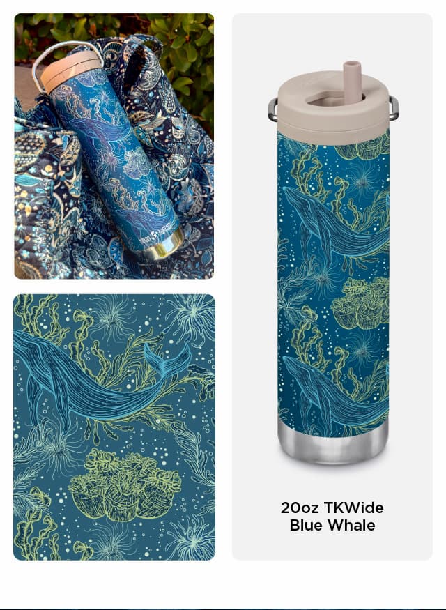 Blue Whale Graphic Bottle