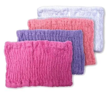 Turbie Twist Set of 4 Solid Color 100% Cotton Hair Bands