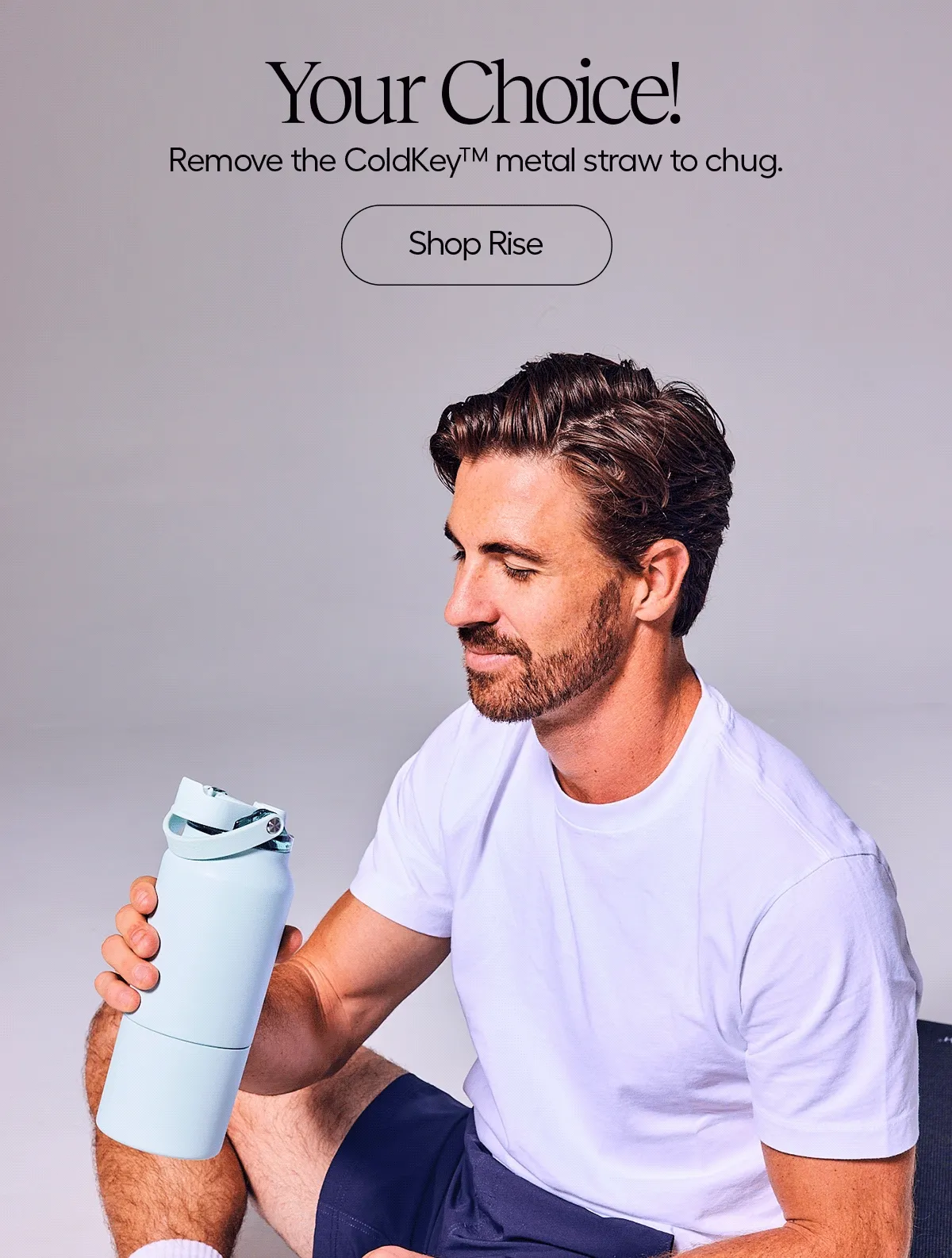Your Choice! Remove the ColdKey metal straw to chug. - Shop Rise