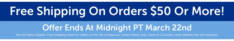 Free Shipping - Offer Ends At Midnight PT March 22nd