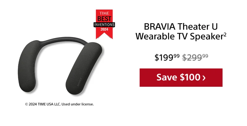 BRAVIA Theater U Wearable TV Speaker² | Save $100