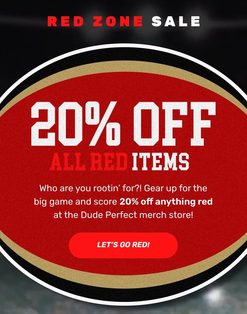 20% OFF All Red Items - SHOP NOW