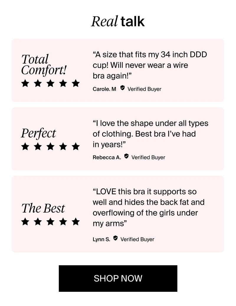 Real Talk. SHOP NOW.