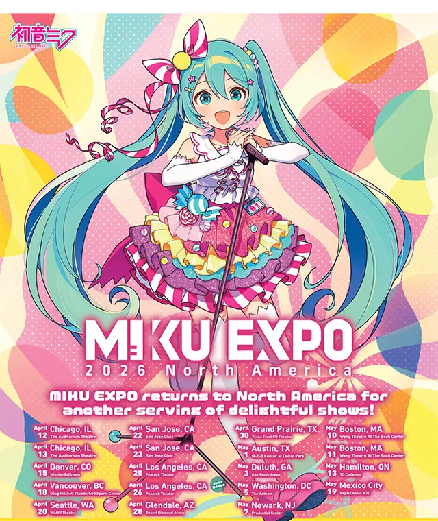 Miku Expo 2026 North America. Miku Expo returns to North America for another serving of delightful shows!