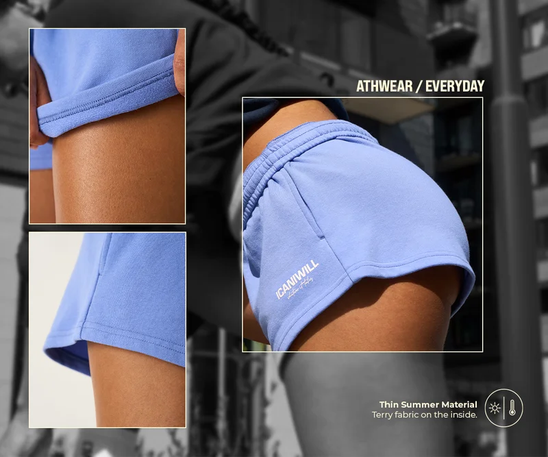Everyday Terry Mid Shorts French Lilac
