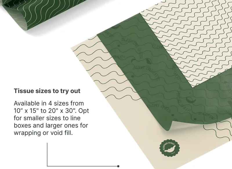 Tissue sizes to try out