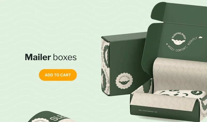 Mailer boxes | Add to cart