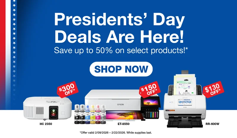 Presidents' Day Deals Are Here! Save up to 50% on select products*. Shop Now.