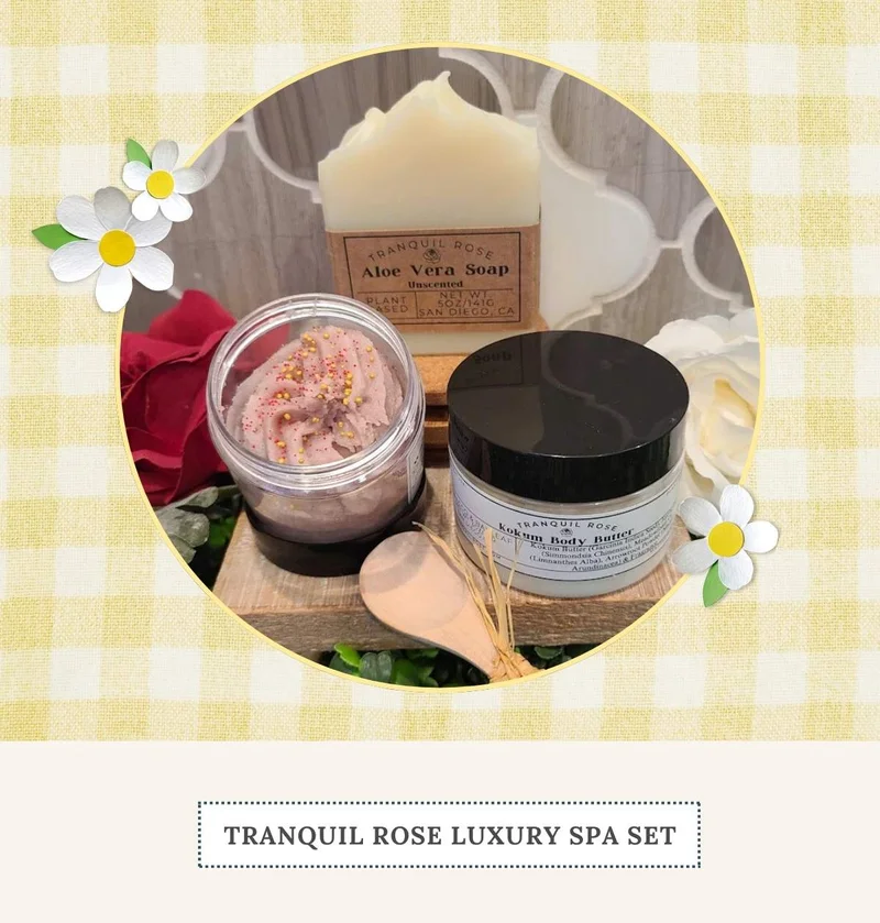 Tranquil Rose Luxury Spa Set