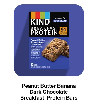 Peanut Butter Banana Dark Chocolate Breakfast Protein Bars