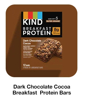 Dark Chocolate Cocoa Breakfast Protein Bars