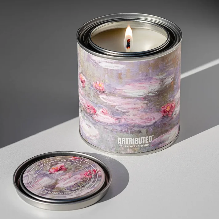 A lit candle