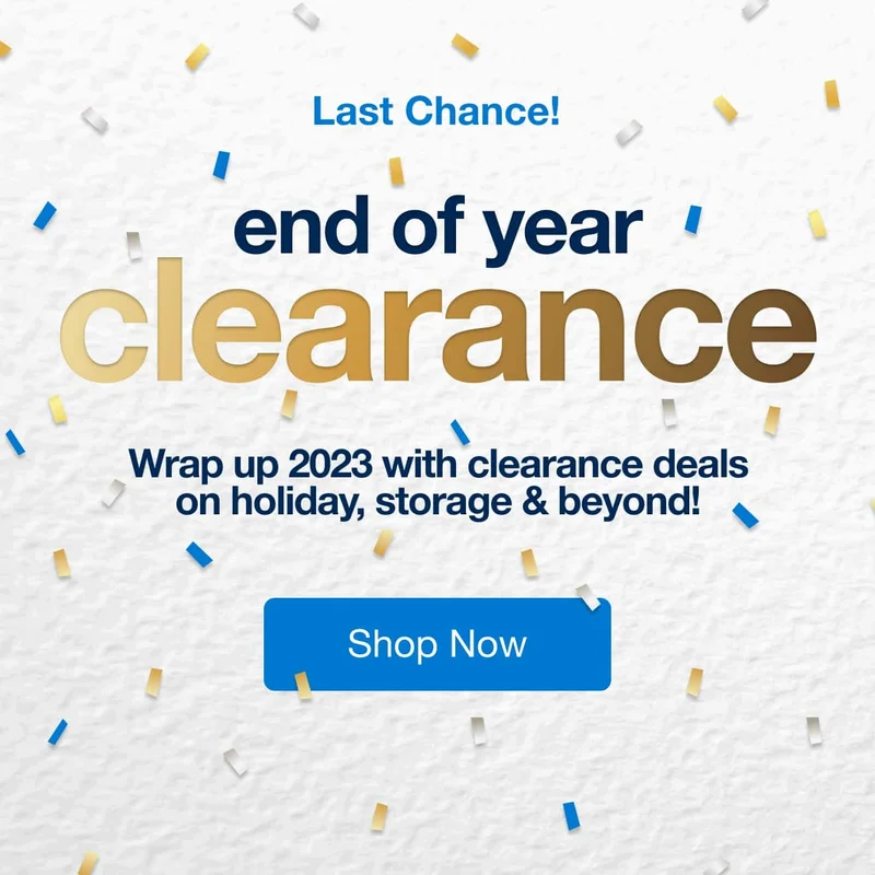 End of Year Clearance — Shop Now!