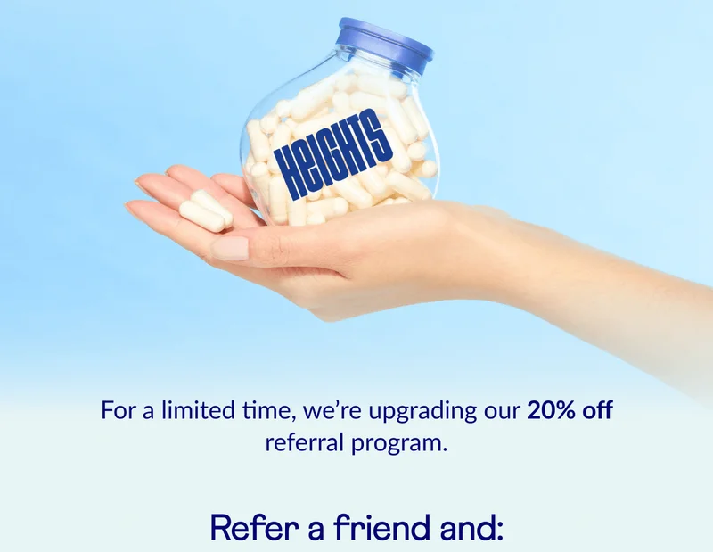 For a limited time, we’re upgrading our 20% off referral program.