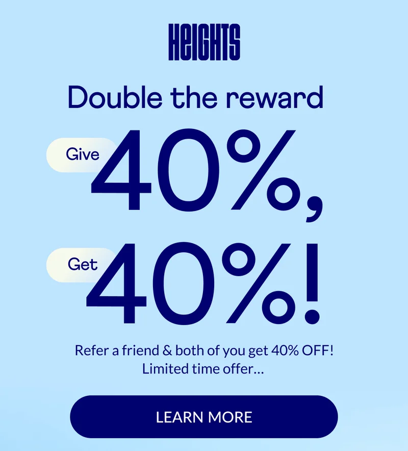 Double the reward → Give 40%, get 40%!