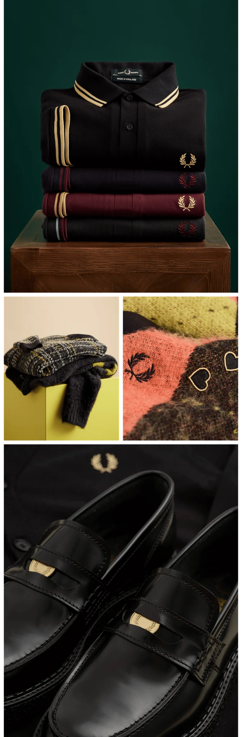 The Gift Edit: A selection of Fred Perry Shirts, Knitwear & Footwear