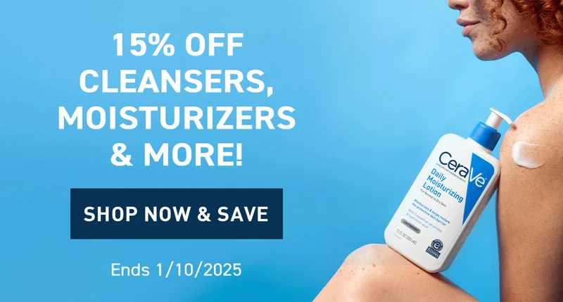 15% OFF CLEANSERS