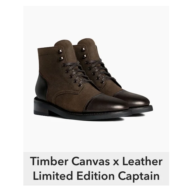 Timber Canvas x Leather Limited Edition Captain