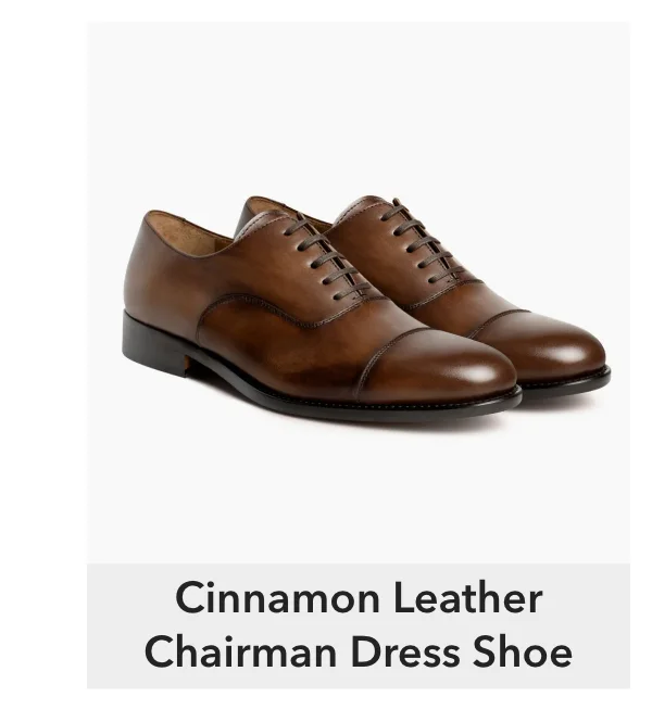 Cinnamon Leather Chairman Dress Shoe