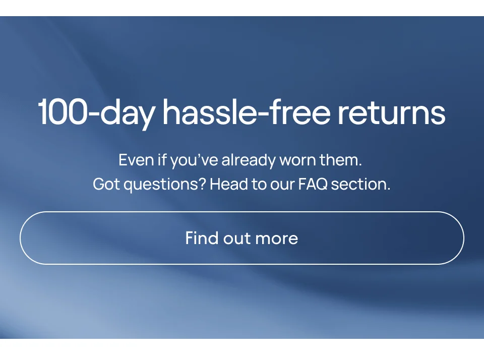 100-day hassle-free returns