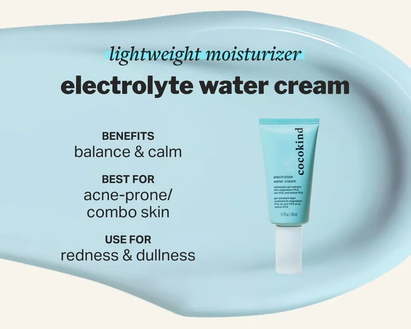 lightweight moisturizer electrolyte water cream