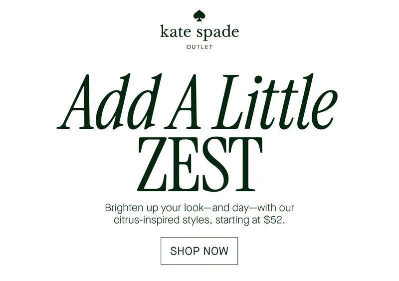 Add a little zest. Shop now