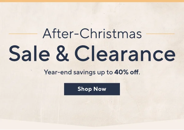 after-christmas sale and clearance
