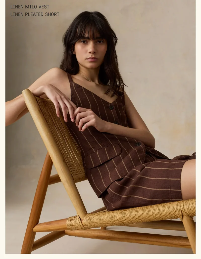 Linen Milo Vest