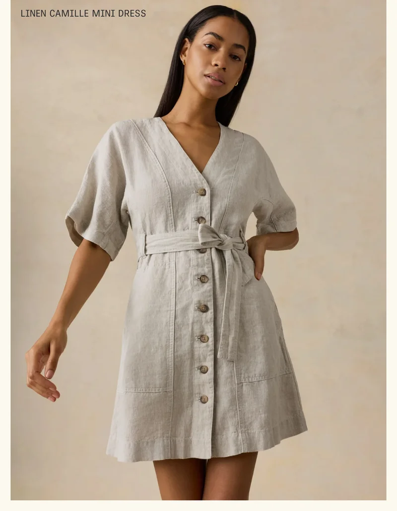 Linen Camille Mini Dress