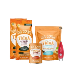 2x Think Coffee, Think Creamer, Focus Blend + a free frother
