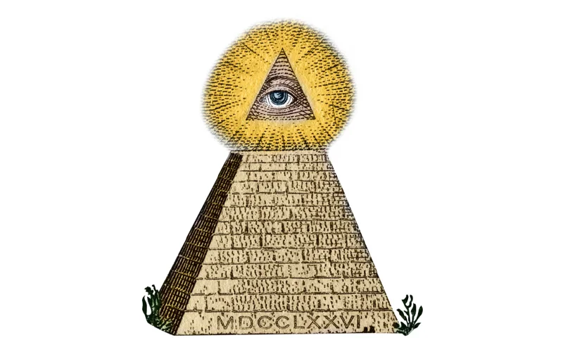 The Christian Eye of Providence (as shown on the great seal of the U.S.A.), later a symbol of Freemasonry